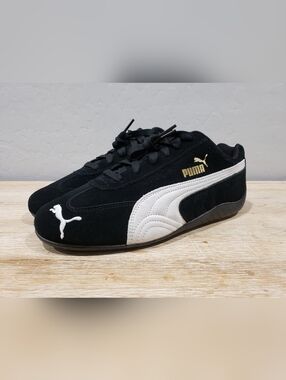 NWOB! PUMA Men's Speedcat OG Suede Driving/Fashion Shoes (9) Black/White
